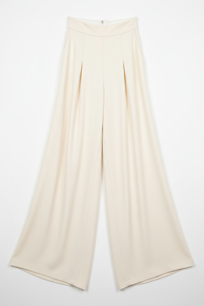 High-Waist Wide Leg Trousers