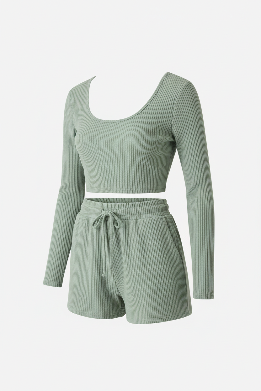 Ribbed Knit Co-ord Set